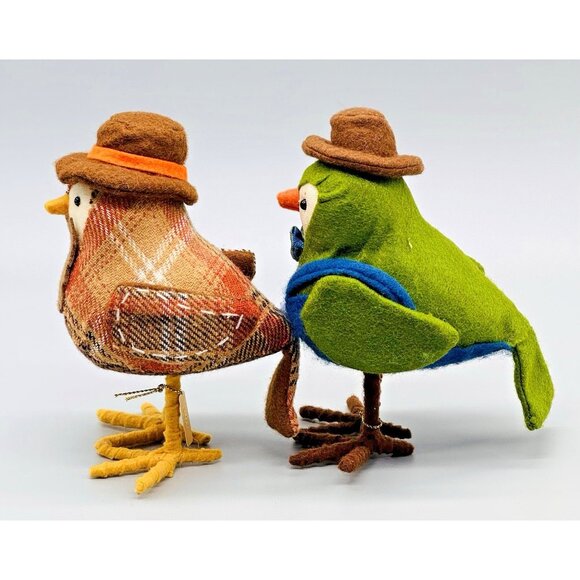 Target Birds Featherly Friends Spritz 2017 Farmer Copper Fall Autumn Set of 2 - Picture 4 of 8
